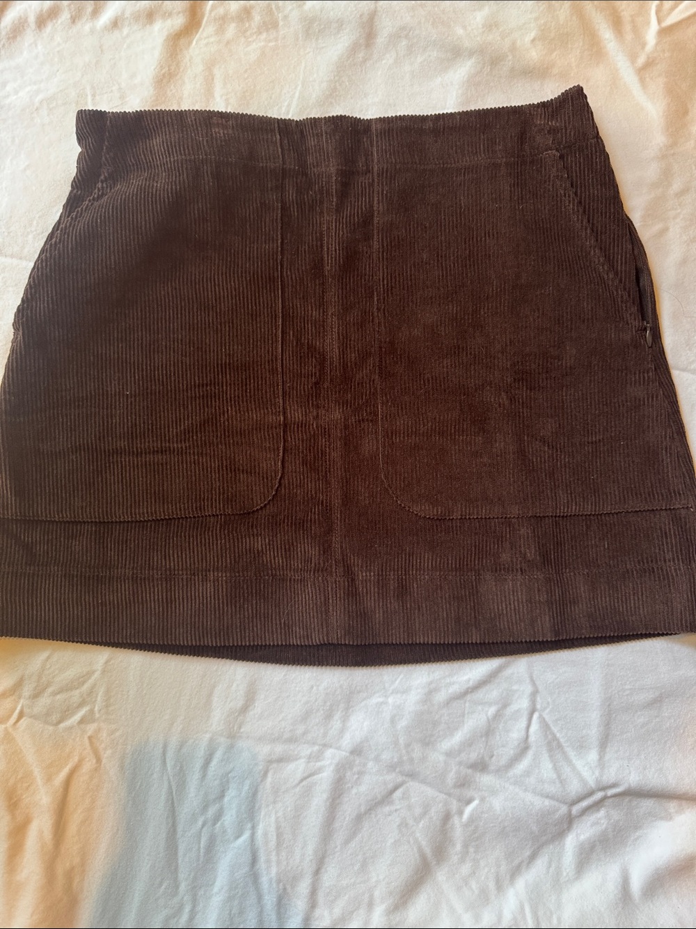 Women’s Brown Corduroy Mini Skirt